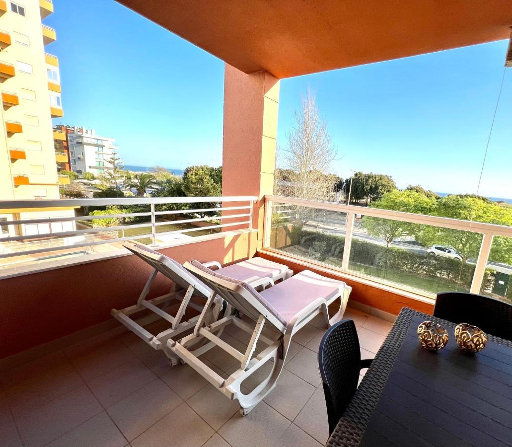 Beachfront Seaview Litoralmar Apt, Fast Wifi, Airco, Pool, Private Parking Portimão Esterno foto