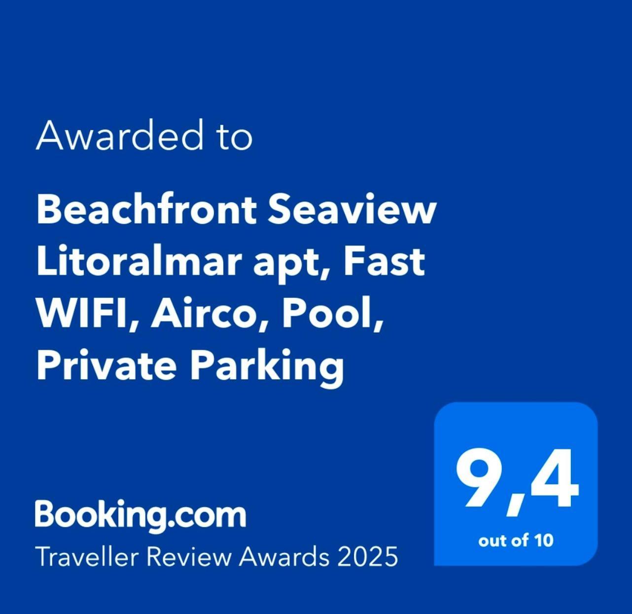 Beachfront Seaview Litoralmar Apt, Fast Wifi, Airco, Pool, Private Parking Portimão Esterno foto